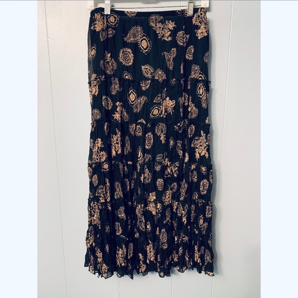 Boho maxi skirt